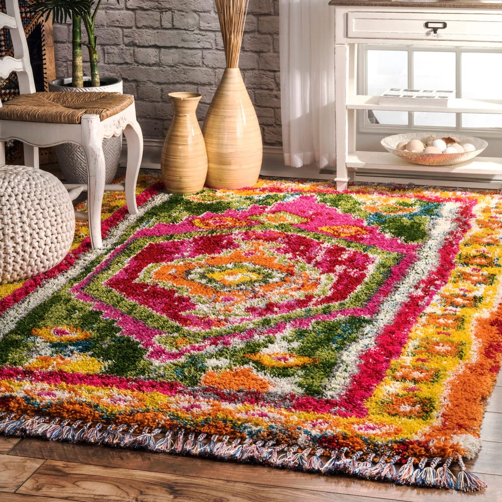Destiny Medallion Shag Area Rug