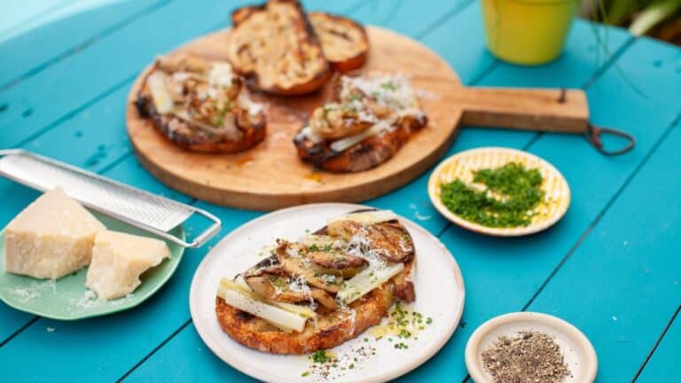Nicos grillet purre og sopp med rosmarinsmÃ¸r