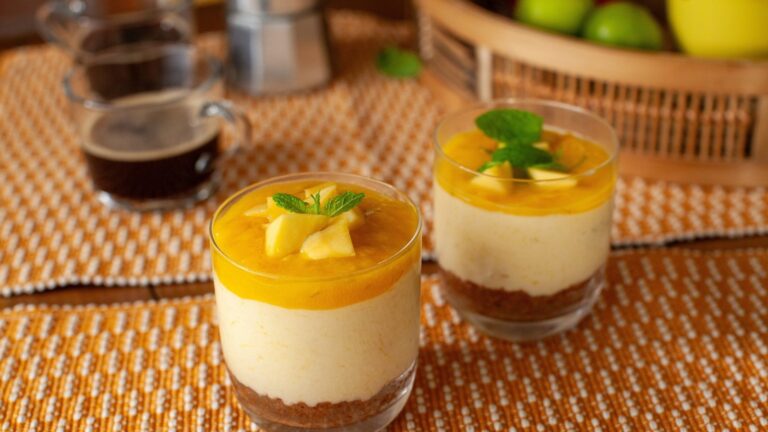 Nico's no-bake mango & hvit sjokolade ostekake
