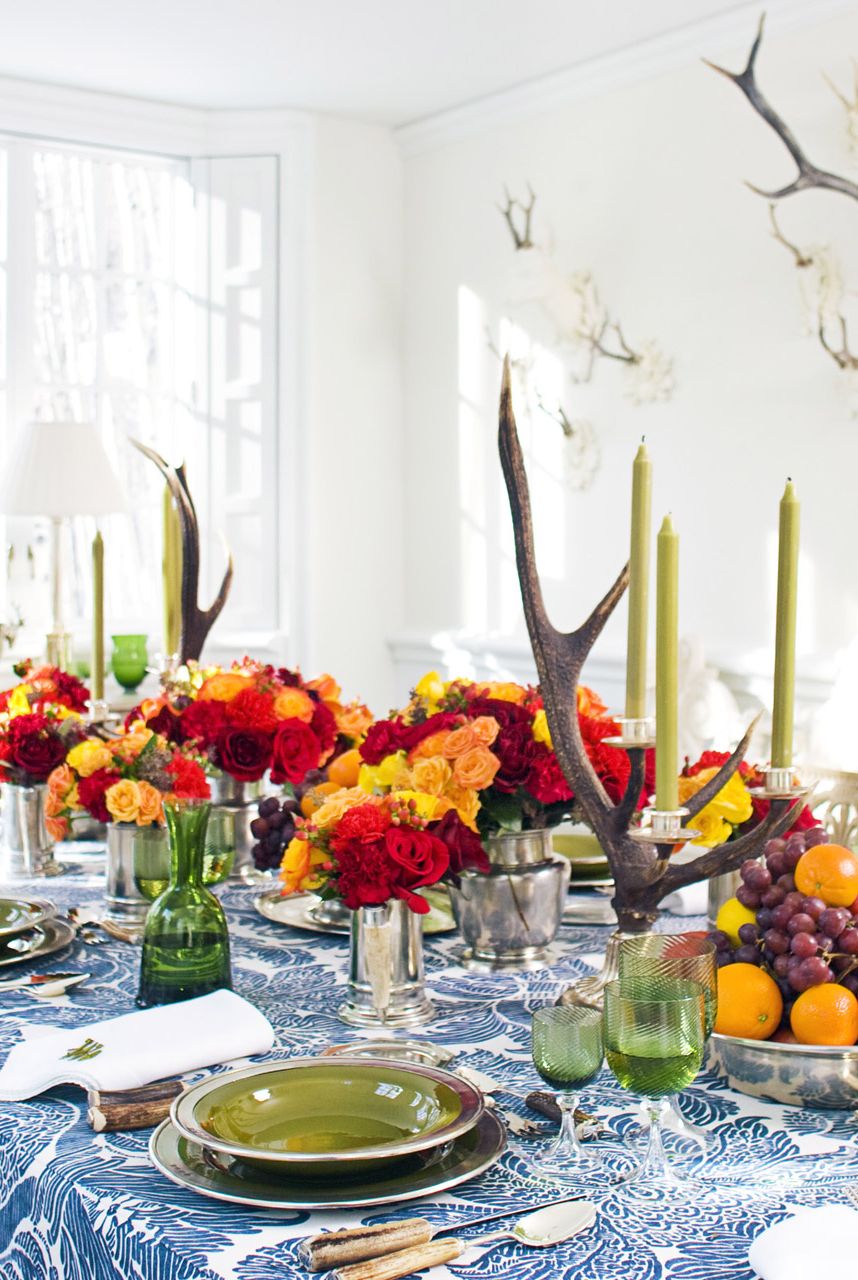 Utradisjonelle farger carolyn roehm fall tablescape