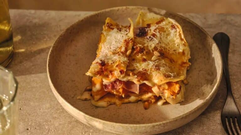Gino D'Acampos airfryer-gresskarlasagneoppskrift