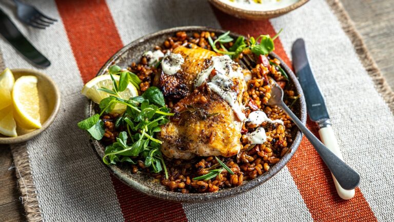 Donals krydret kylling med chorizo-linser