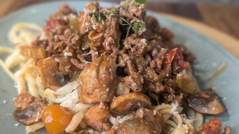 Trisha Lewis' biff bolognese med spaghetti: I dag