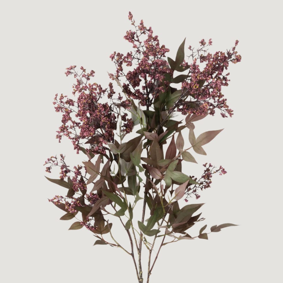 Deluxe Faux Smoke Berry Branch i Dusty Plum Deluxe Faux Smoke Berry Branch i Dusty Plum