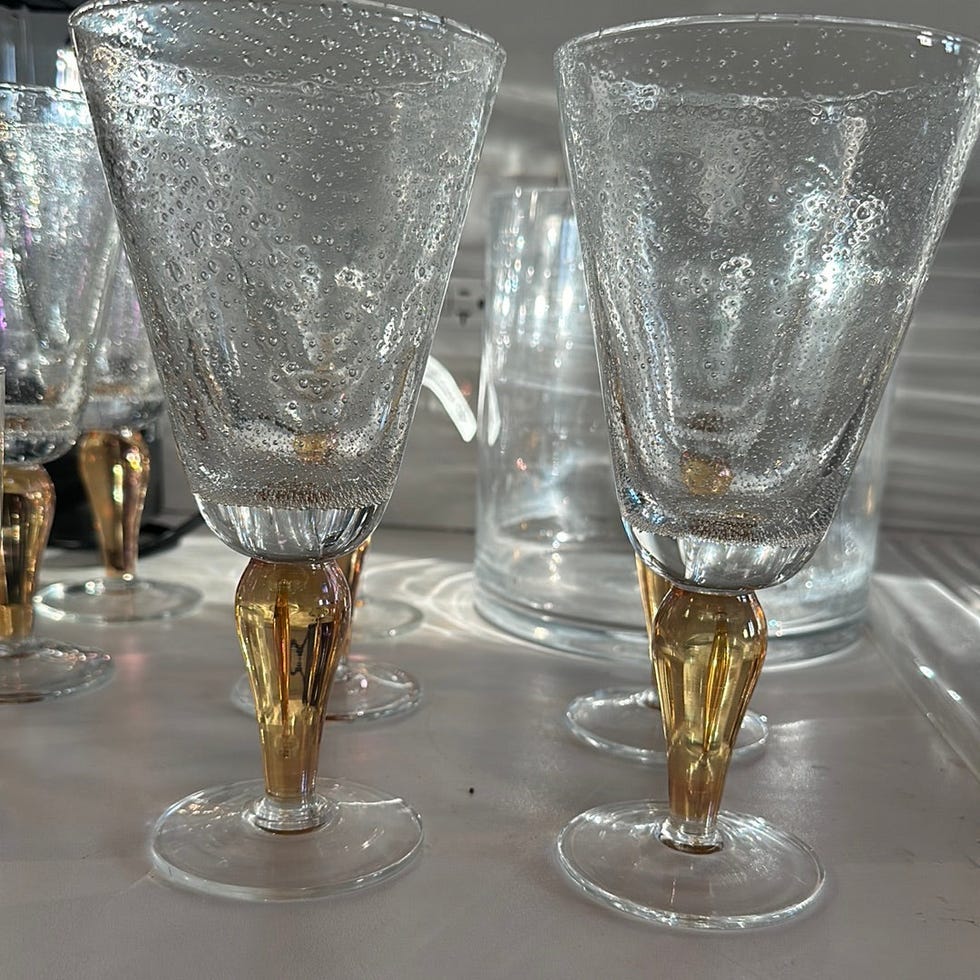 Amber Bubble glassbeger