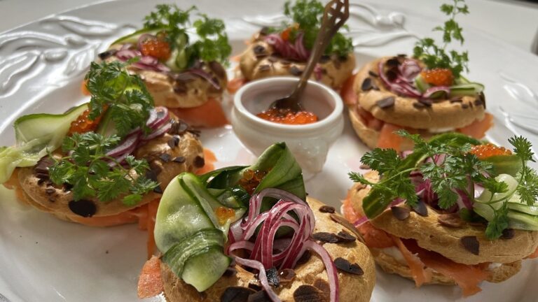 Rorys choux-deig og choux-ringer med mandler