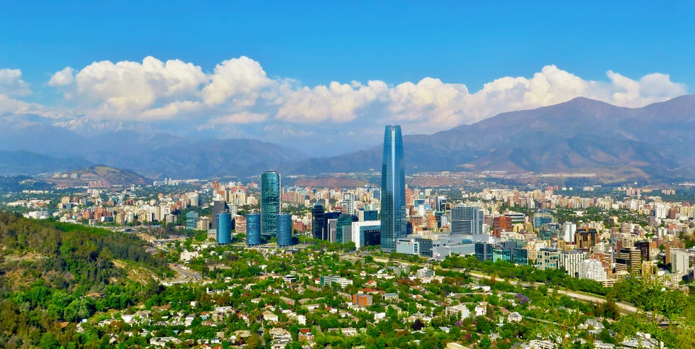 skyline av santiago de chile