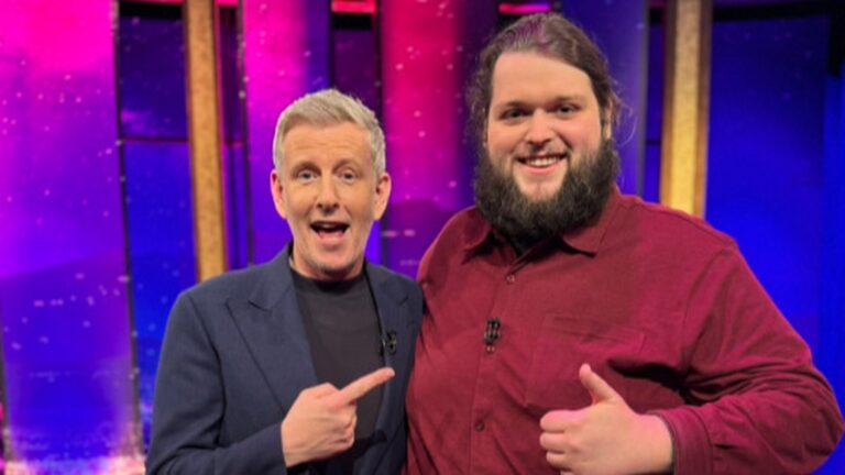 Garron Noone deler budskapet om hÃ¥p pÃ¥ Late Late Show