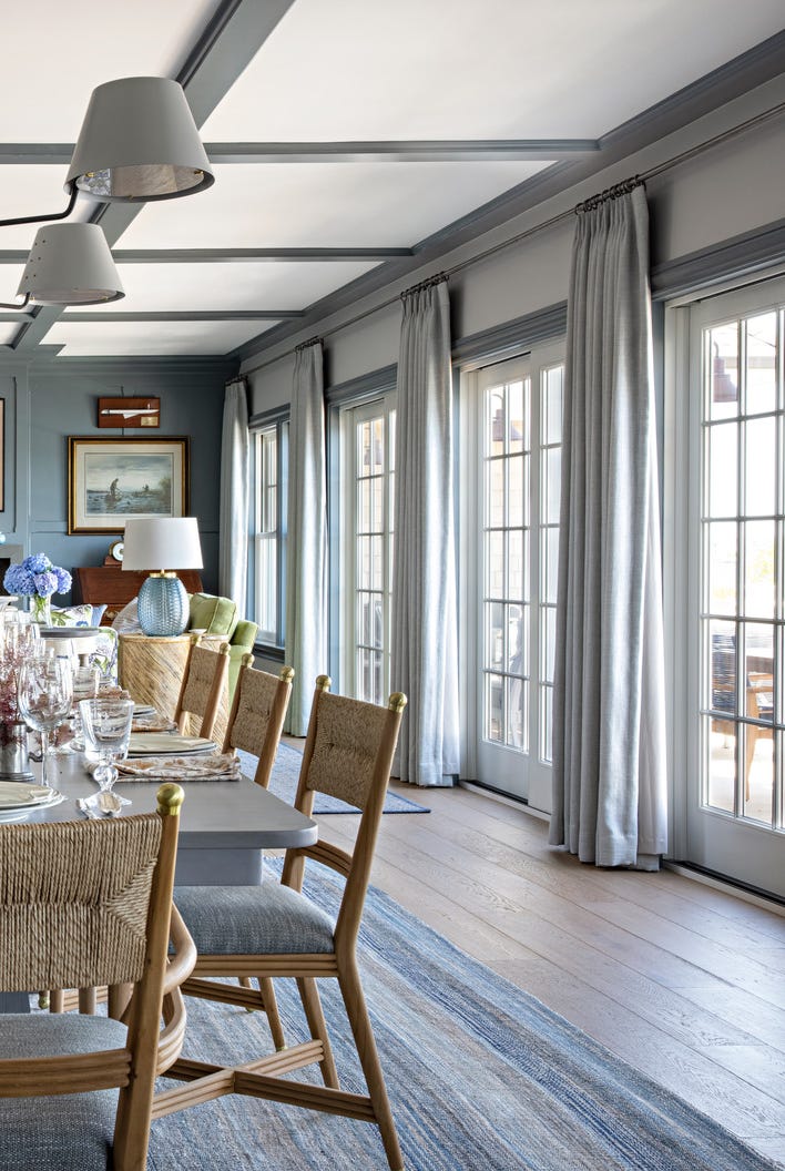 Mantoloking , New Jersey Home designet av Joe Lucas fra Lucas Studio Dining Room