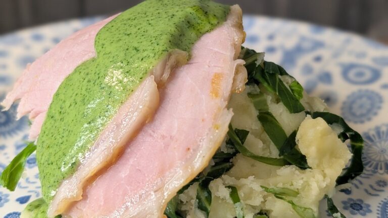 Eunices glaserte lend av bacon med persille saus: i dag