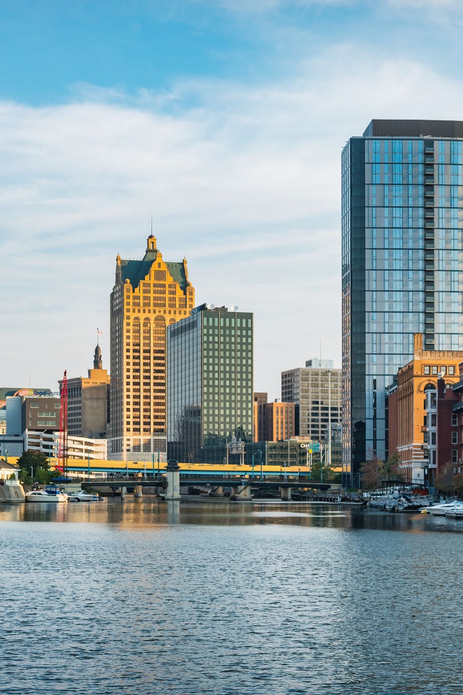 Sentrum av Milwaukee Skyline Wisconsin USA sentrum av Milwaukee Skyline Wisconsin USA