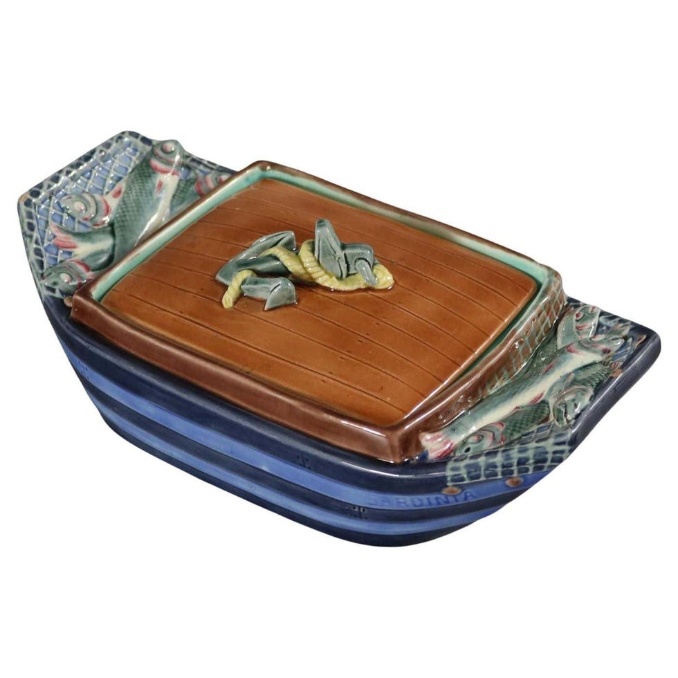 Majolica Sardinia Sardine Box Majolica Sardinia Sardine Box