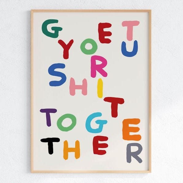 David Shrigley innrammet poptrykk David Shrigley innrammet poptrykk