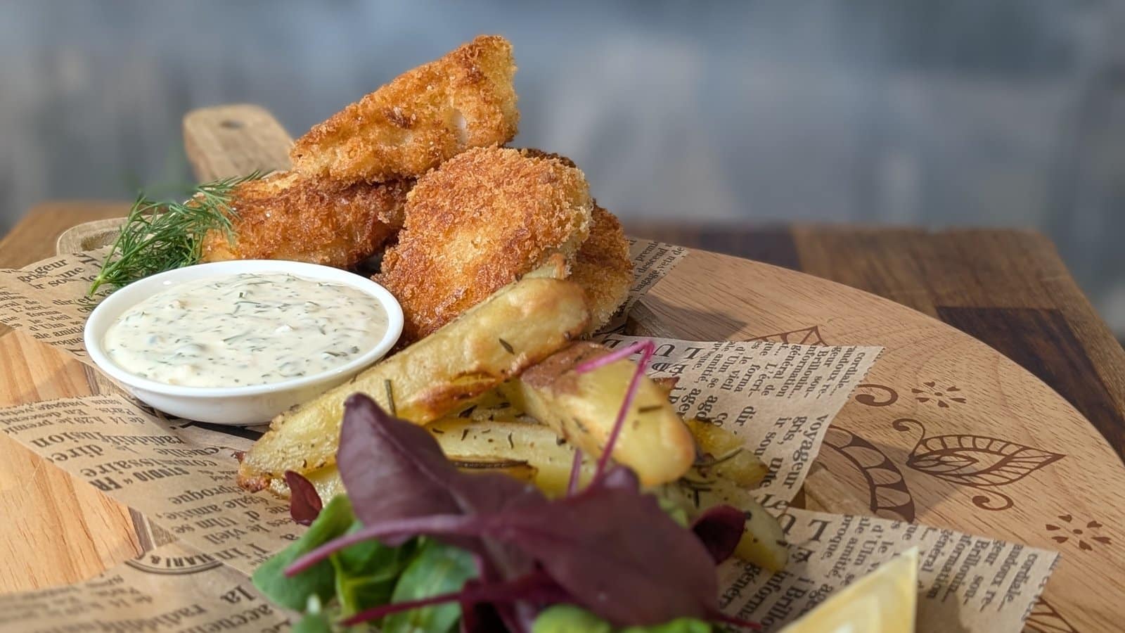 Sarah Butlers Fish Goujons med chips og tartarsaus: I dag