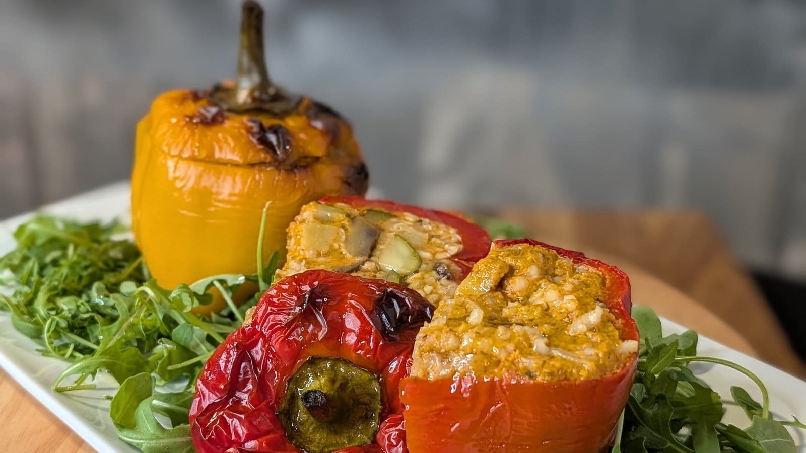 Max's paprika fylt med risotto (Peperoni con risotto): I dag