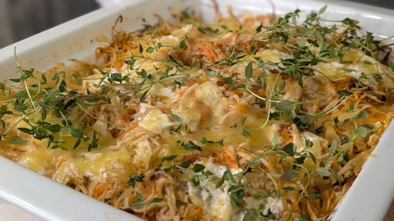 Eunice Power's Root Vegetable Gratin med halvt fett crÃ¨me fraiche og GruyÃ¨re: I dag