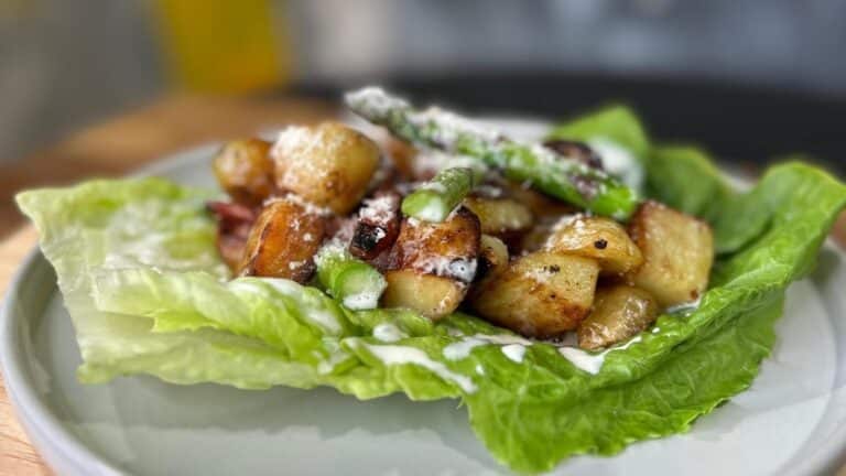 Maria Creedons varme potet- og baconsalat med ranch dressing: i dag