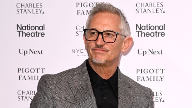 Gary Lineker deltar på National Theatre Up Next Gala på Britain's National Theatre 1. mai 2024 i London