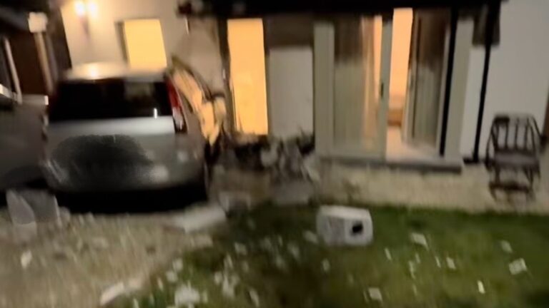 Brendan Courtneys nye hjem skadet i krasj