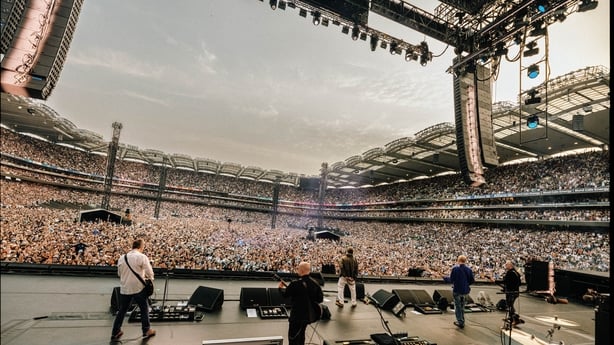 Oasis på scenen i Croke Park Foto: Big Brother Recordings