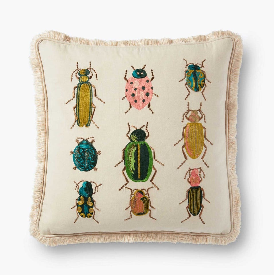 Biller og bugs brodert pute