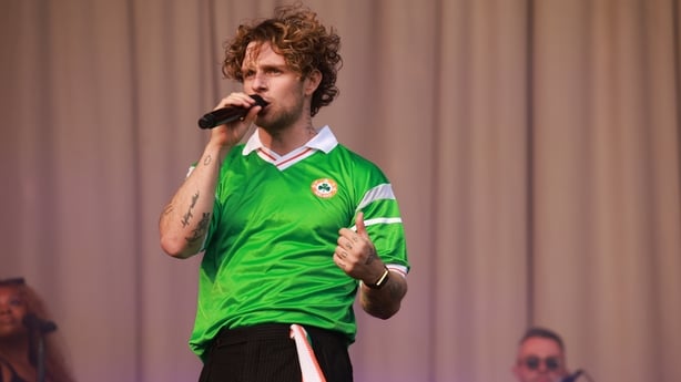 Tom Grennan opptrer på dag tre av Electric Picnic Festival 2024 på Stradbally Hall Estate 18. august 18. 2024