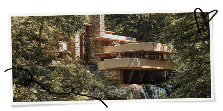 Et blikk inni Frank Lloyd Wrights ikoniske hjem, Fallingwater