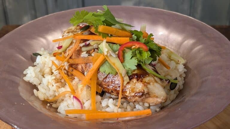 Eunices hoisin kylling med klissete ris: i dag