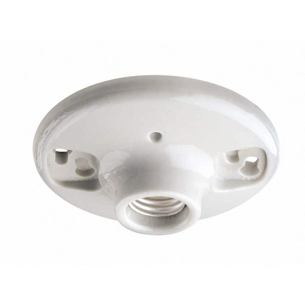 Hvit lampeholder 
