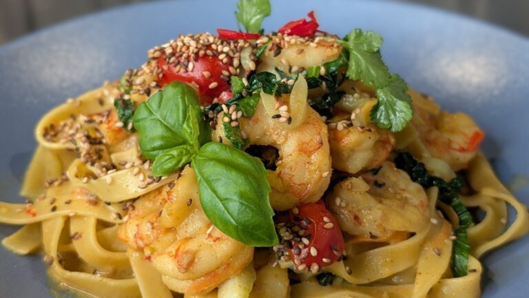 Trisha Lewis sin thailandske reke pil pil tagliatelle: I dag