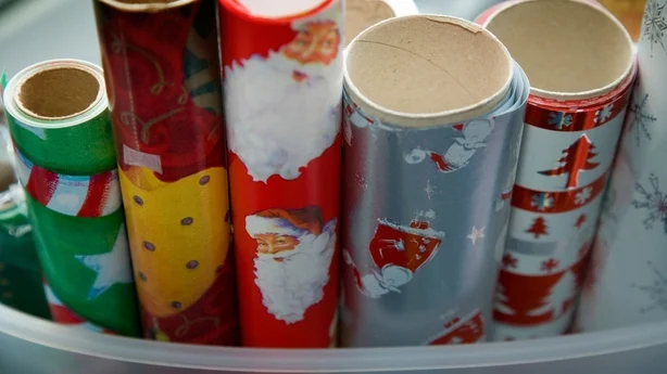 Ruller med julepapir 