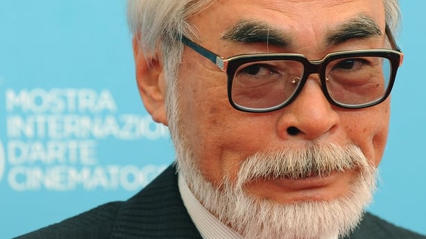 Japans regissÃ¸r Hayao Miyazaki poserer under fotosamtalen til filmen hans Ponyo on the Cliff under den 65. Venezia internasjonale filmfestival pÃ¥ Venezia Lido, 31. august 2008