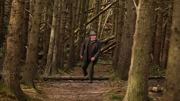 CiarÃ¡n Hinds i skogen i De tre urner