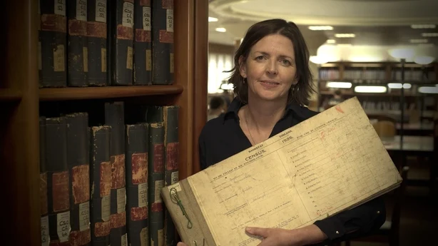 Gormfhlaith Ni Thuairisg i National Archives RTE Kom til folketellingen din