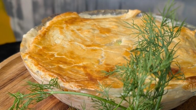Trishas posjerte irske laks- og brokkolipai (air fryer-vennlig)
    

