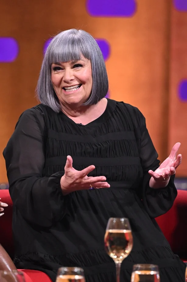   Dawn French under innspillingen til Graham Norton Show