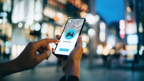 mobilapp for å hente en taxi