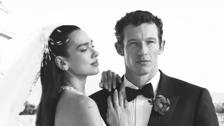 'Mr and Mrs': Dua Lipa deler flere bilder fra bryllupet til Callum Turner
    

