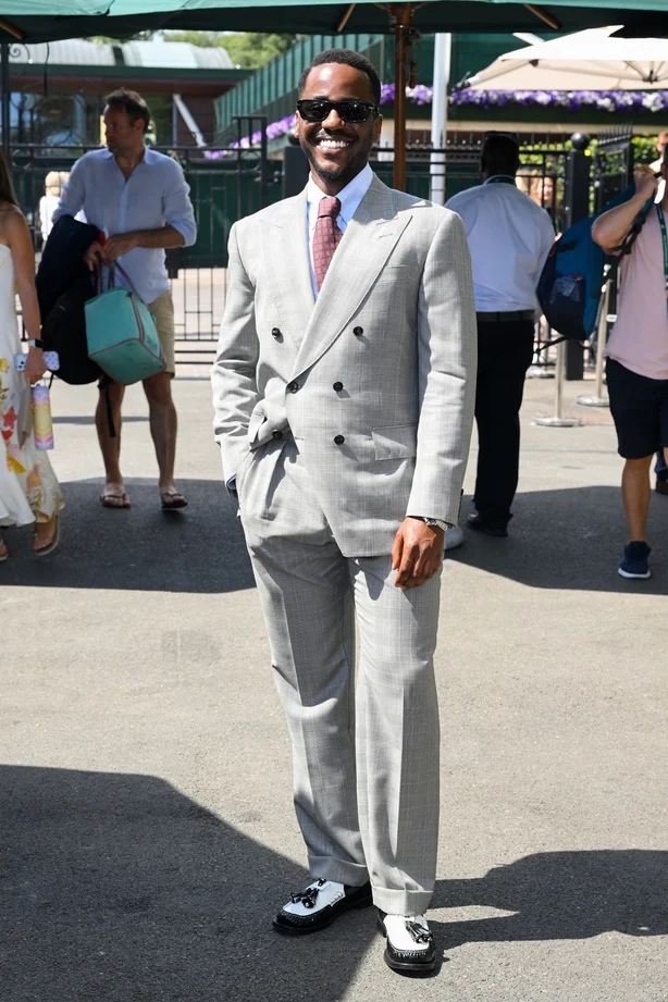Skuespiller ankommer Wimbleton dag åtte
