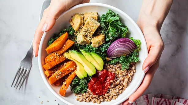 Vegansk lunsjsalat