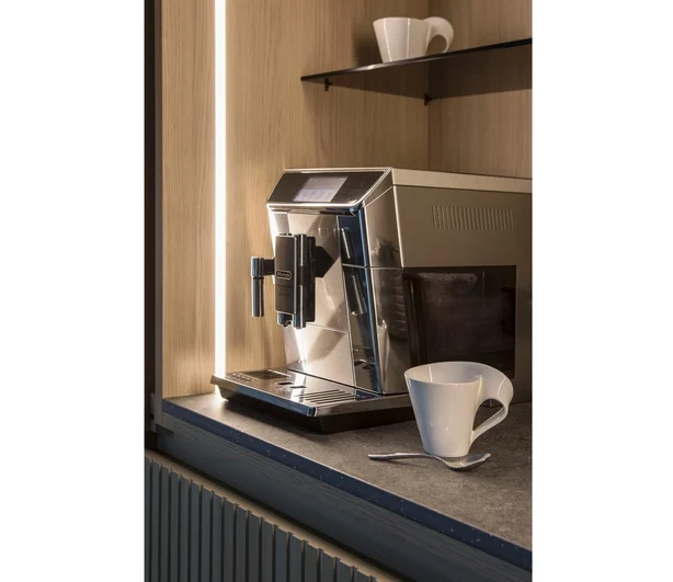 En kaffebenk på et kjøkken