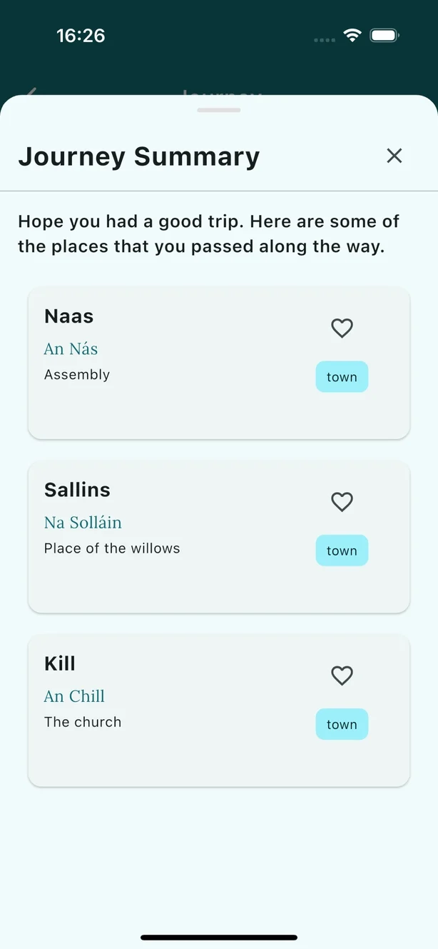 Skjermbilde av Baile Beo-appen