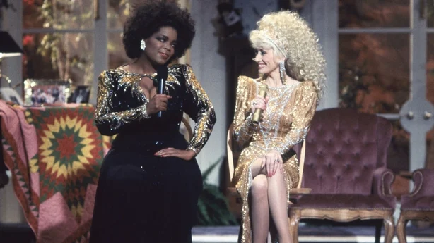 Oprah Winfrey og Dolly Parton på «Dolly» i 1987