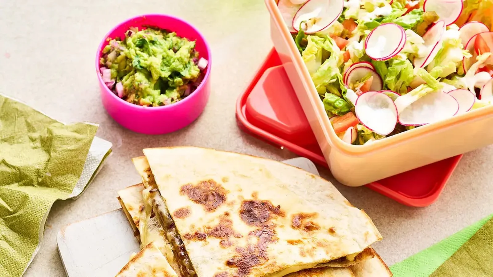 Joe Wicks' osteaktige, knuste biff-quesadillas