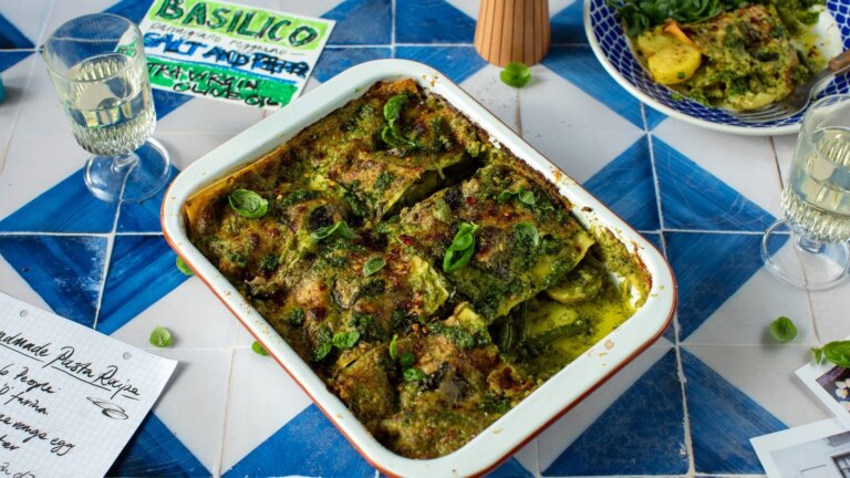 Donals italienske kjÃ¸kken: Pesto Lasagne
    

