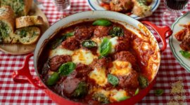 Donals italienske kjøkken: Bakte kjøttboller og hvitløksbrød