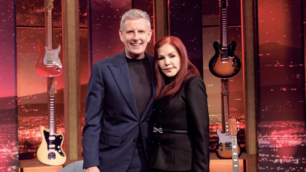 Priscilla Presley med Patrick Kielty