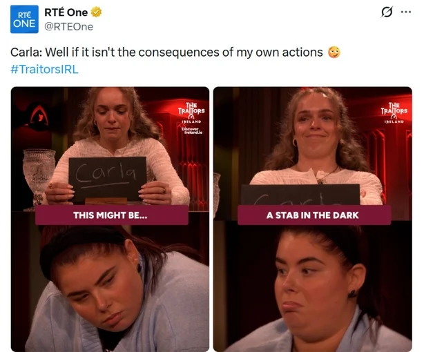 Forrædere Irland tweeter